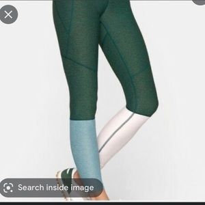 Outdoor Voices Green Dipped Leggings